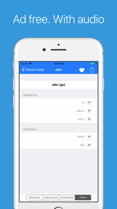 French Verb Conjugator Pro screenshot 1