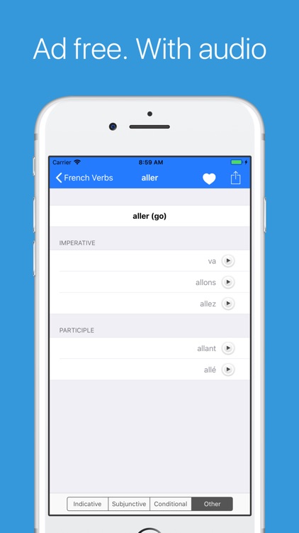 French Verb Conjugator Pro screenshot-0