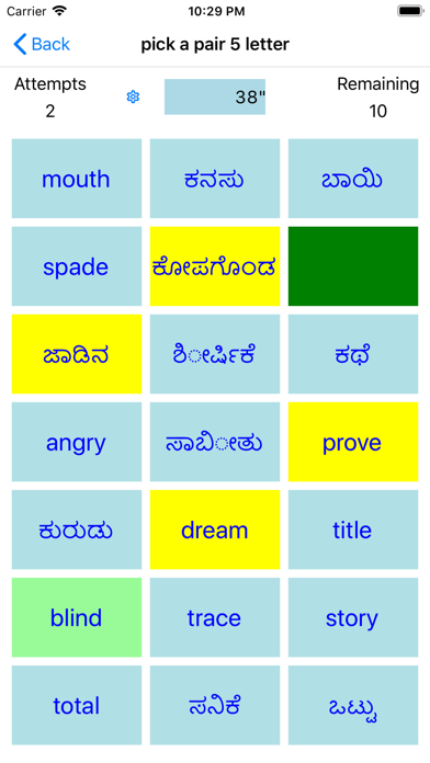 PickAPair Kannada - English Screenshot