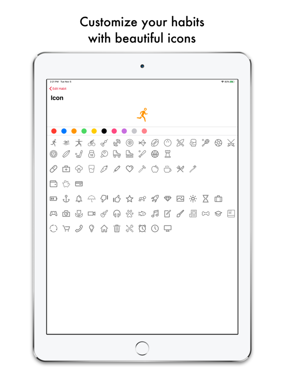 Easy Habit - Goals Reminder iPad screenshot 5 - Productivity app