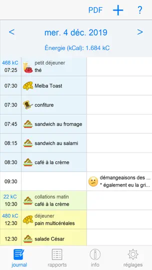 Capture d'écran de FoodSeeq sur iPhone 1