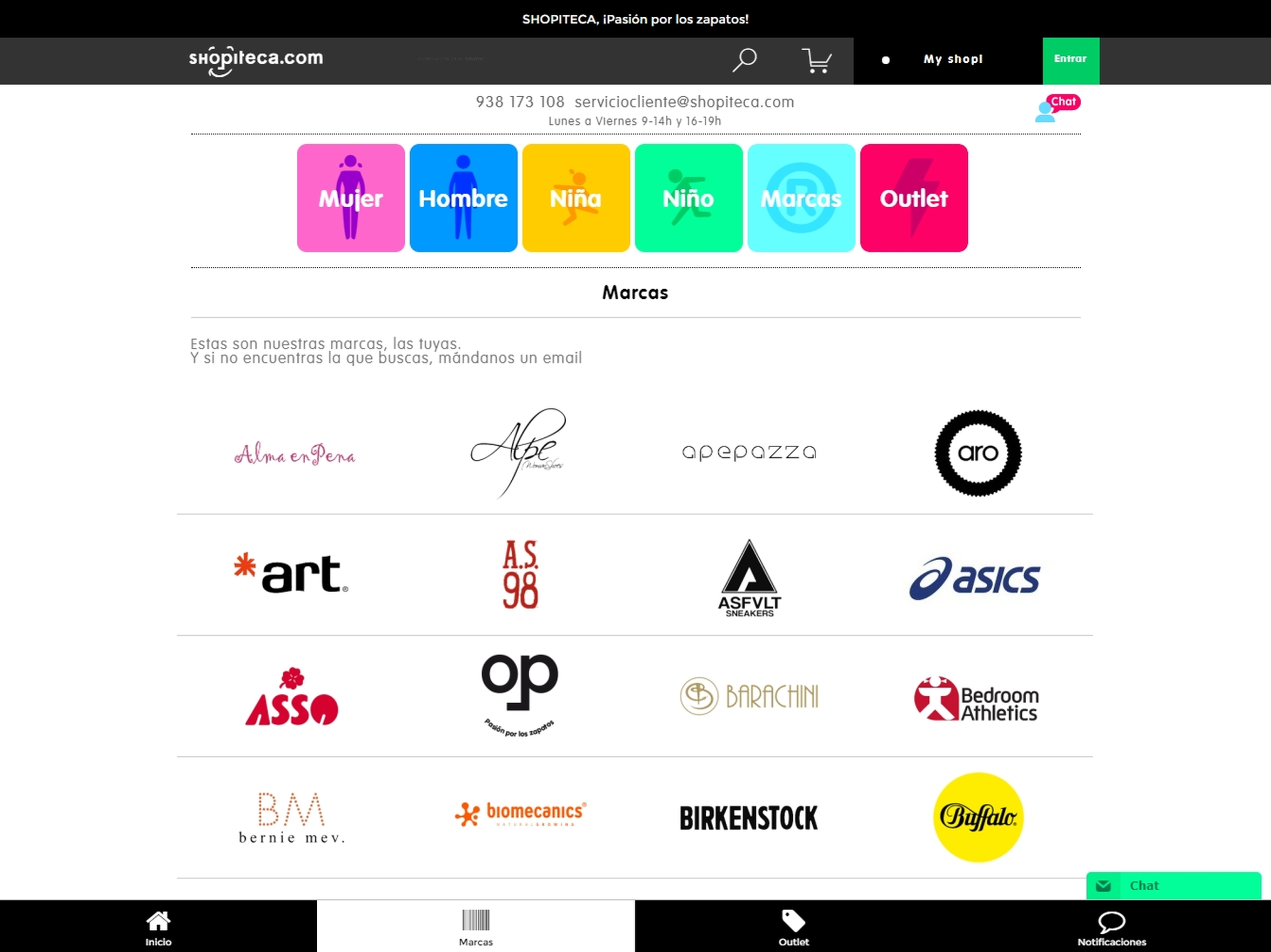 Shopiteca, zapatos online 24h