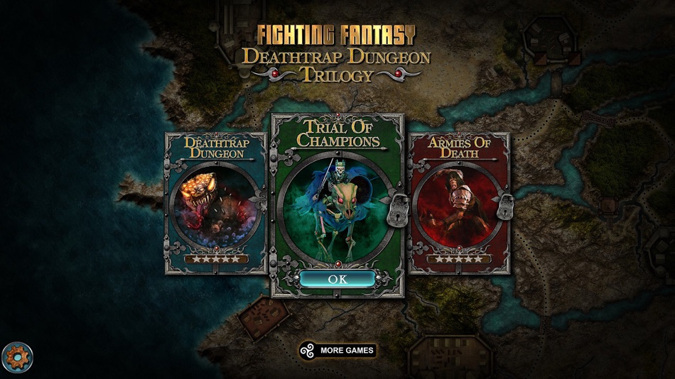 #1. Deathtrap Dungeon Trilogy (iOS) 由: Nomad Games