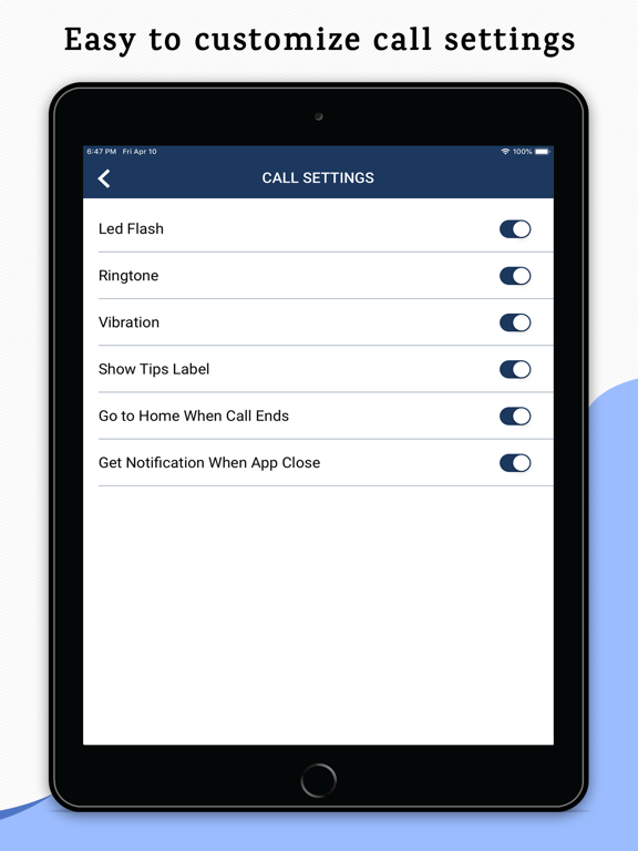 Fake Call iPad screenshot 7 - Lifestyle app