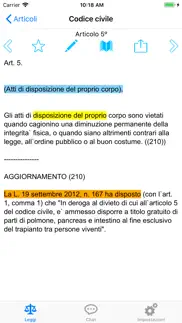 leggi italiane online iPhone Captures Décran 4