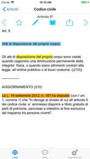 Leggi Italiane Online iPhone Screenshot 4