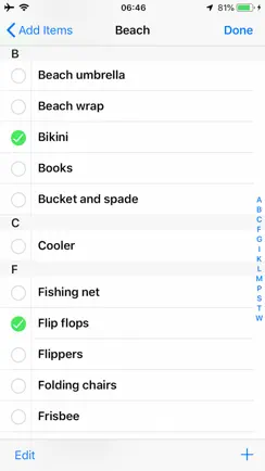 Travel Packing List iPhone image 4
