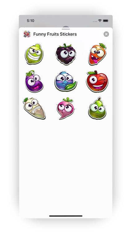 Funny Fruits Stickers