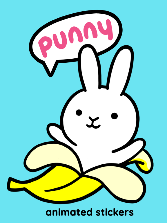 Screenshot #4 pour # Punny Bunny Animated Sticker