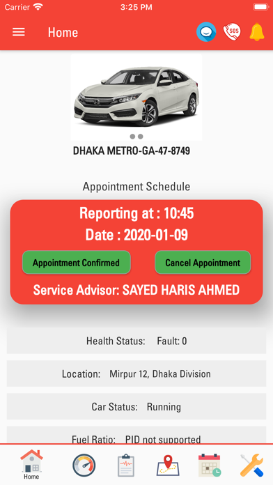 Honda BD app screenshot
