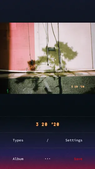 Скриншот Filmlike Date Stamp на iPhone 5