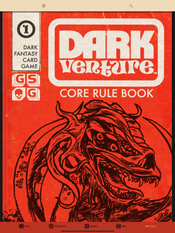 Dark Venture Companion iPad screenshot