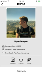 The College App screenshot