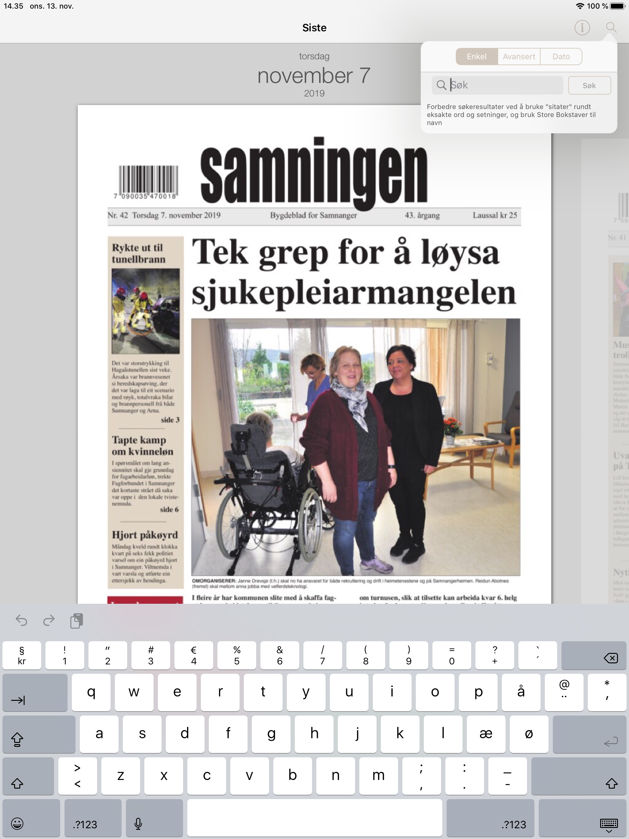 Samningen eAvis