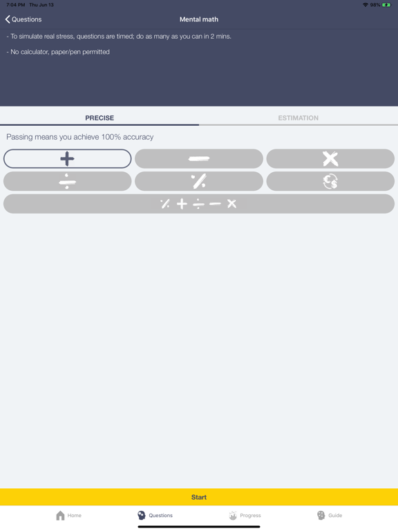 Staymece Math iPad screenshot 1 - Business app