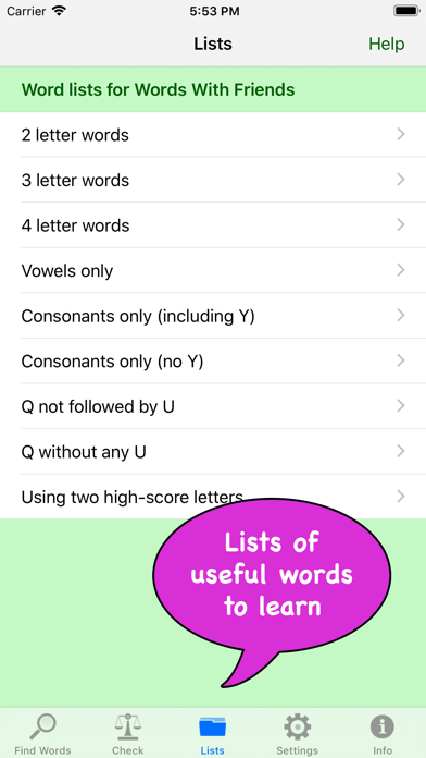 Word Finder for Scrabble, Words With Friends, etc screenshot 5