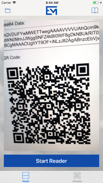 EMV QR Code Reader & Generator Screenshot