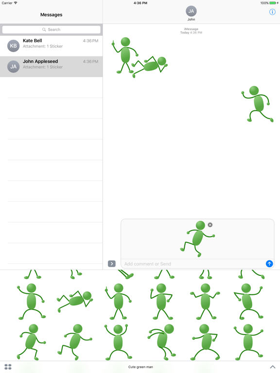 Screenshot #4 pour Cute green man