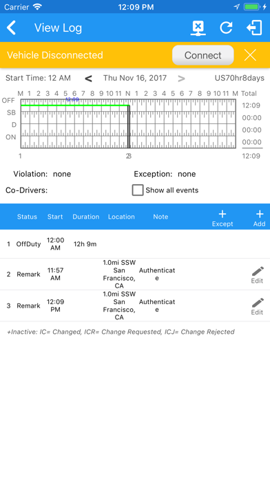 Screenshot #3 pour FleetWaze eLog