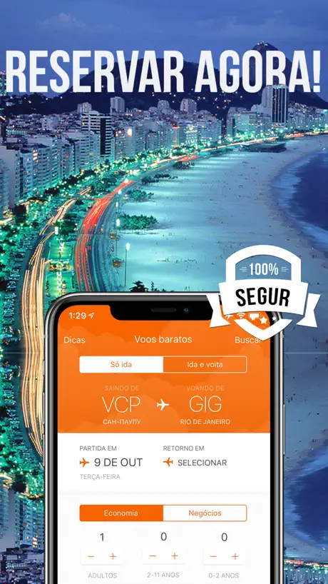 Passagens aéreas voos baratas