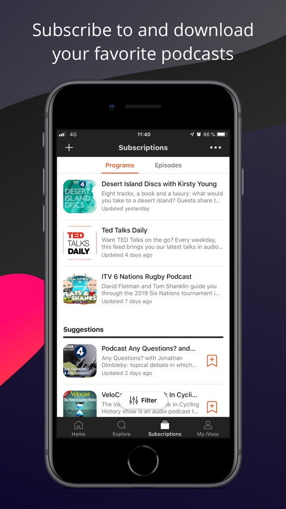 【图】Podcast & Radio – iVoox(截图2)