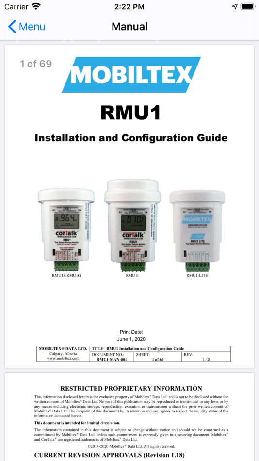 #7. RMU1 Config (iOS) 由: Mobiltex Data