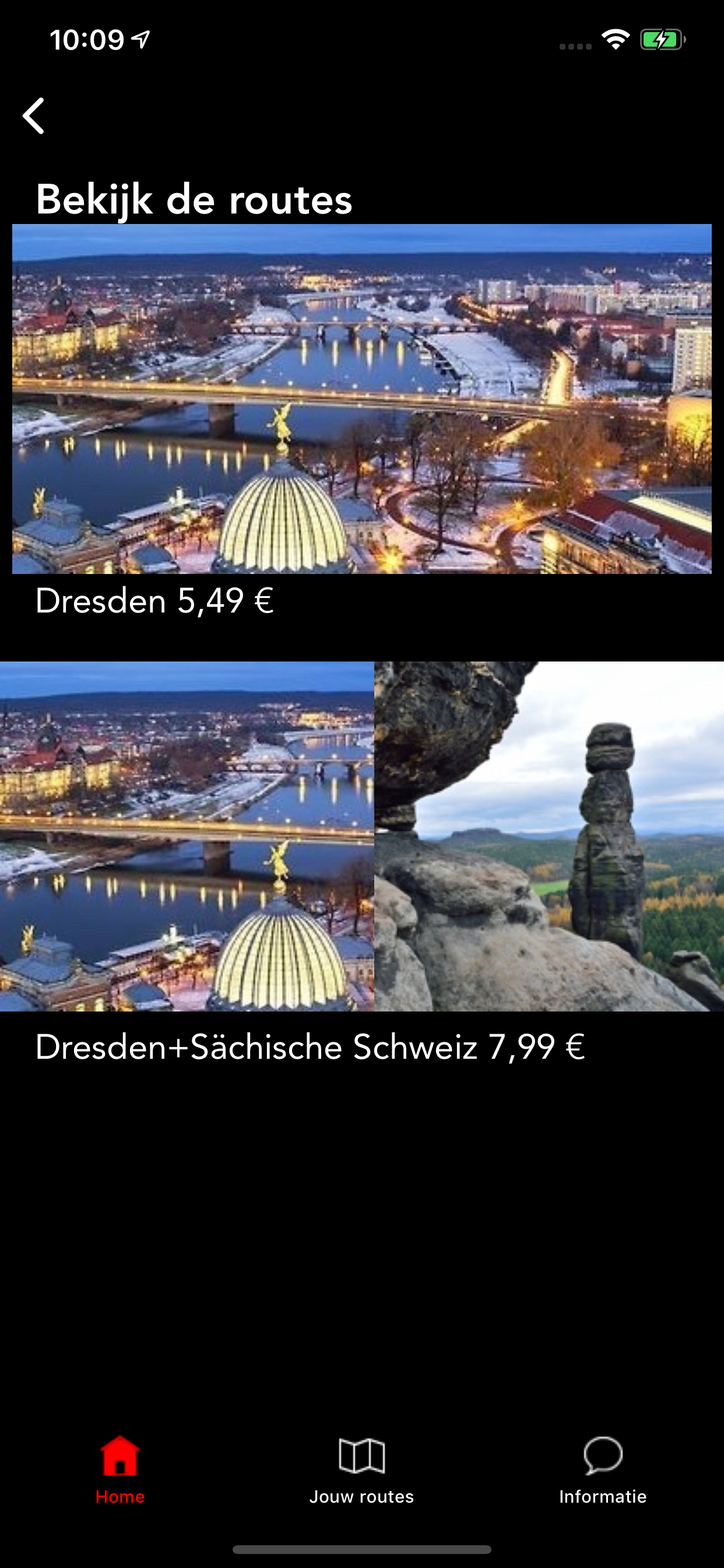 Ontdek per App - wandel routes