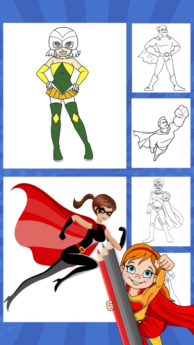 How to cancel & delete Super heroes coloring pages – paint heroes drawings from iphone & ipad 3