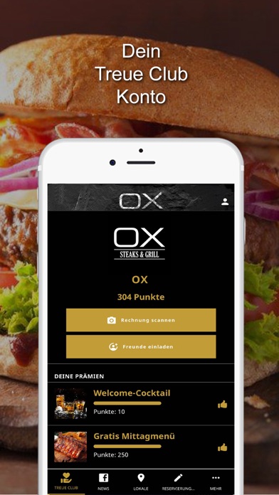OX Restaurants Screenshot