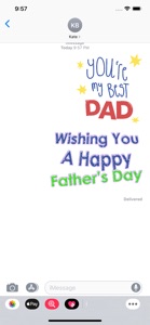 Happy Father's Day Moving Gif screenshot #1 for iPhone