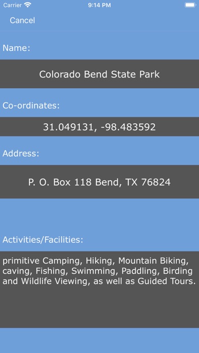 Screenshot #2 pour Texas State Parks!