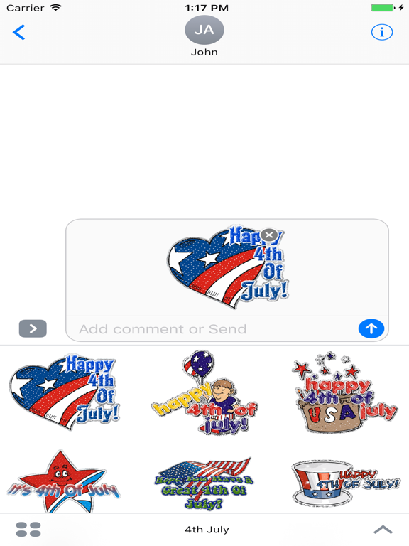 Screenshot #6 pour 4th Of July GIF Stickers