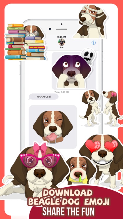 Beagle Dog Emojis Stickers App screenshot-4