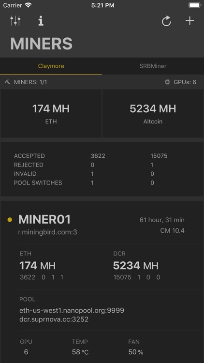 Claymore Remote Monitor