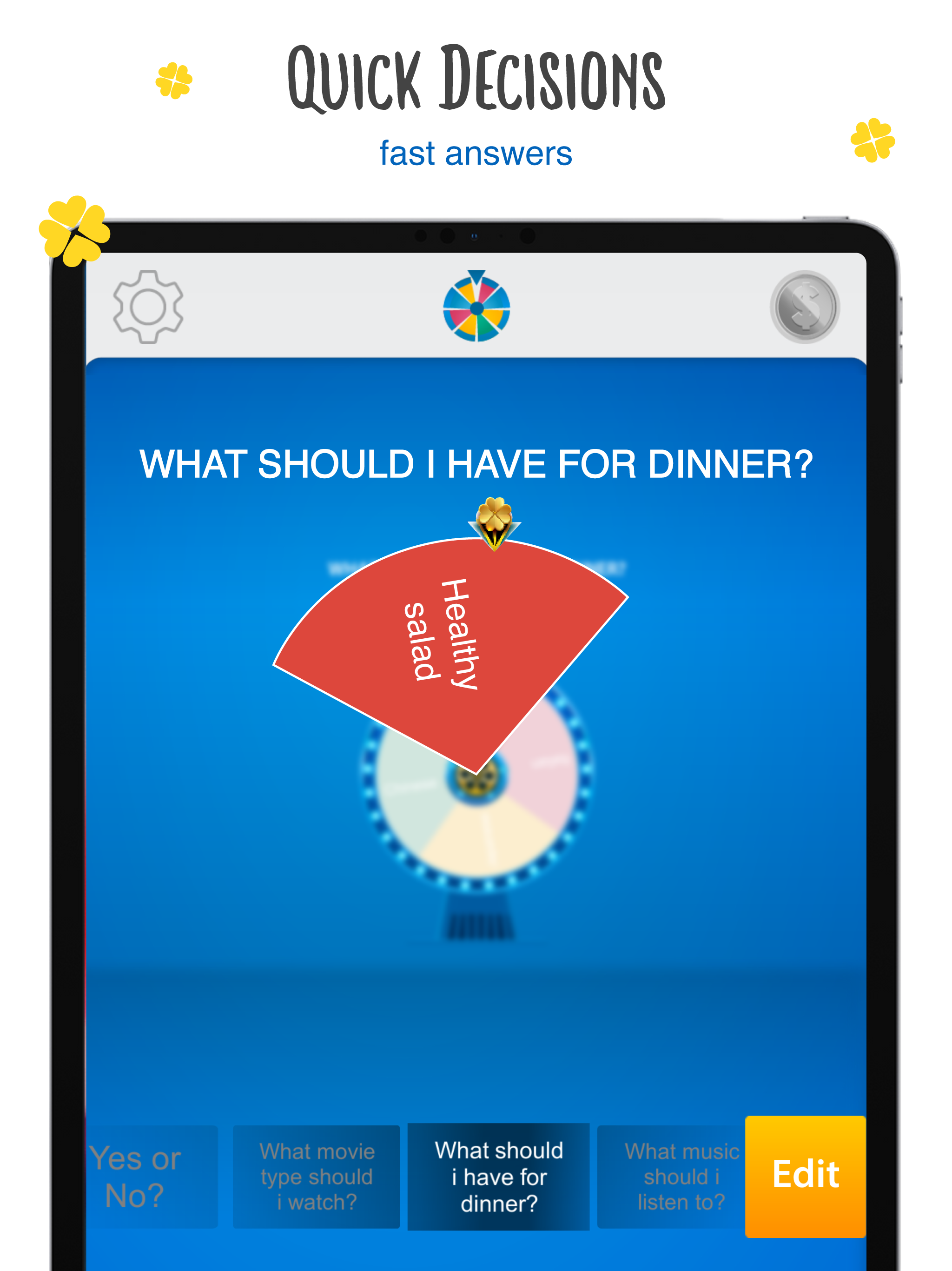 Decision Maker Spin the Wheel