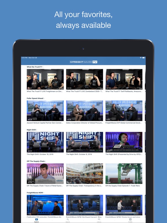 FreightWavesTV iPad screenshot 3 - News app