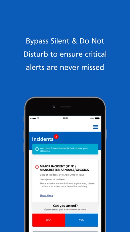Major Incident App