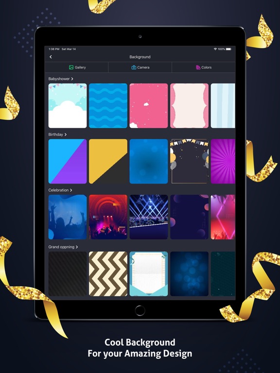 Invitation Card Maker iPad screenshot 5 - Photo & Video app