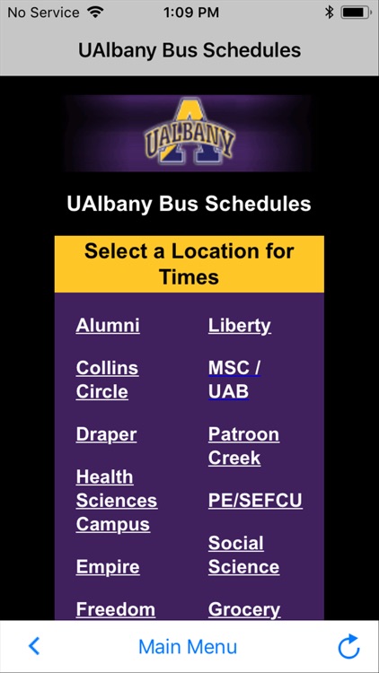 UAlbany Bus Schedules and Map