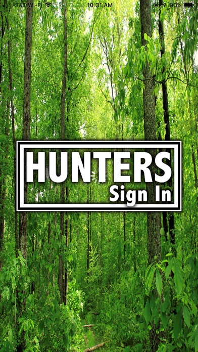 Hunters Sign In iPhone screenshot 1 - Sports app