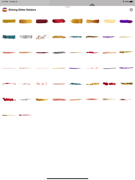 Screenshot #5 pour Shining Glitter Stickers