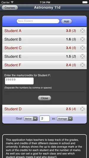Grade Book screenshot 4