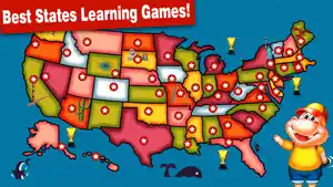 States and Capitals Map Games screenshot 1