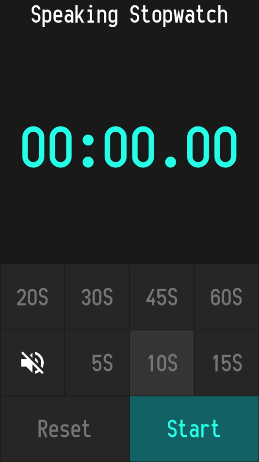 Speaking Stopwatch - 1.2 - (iOS)