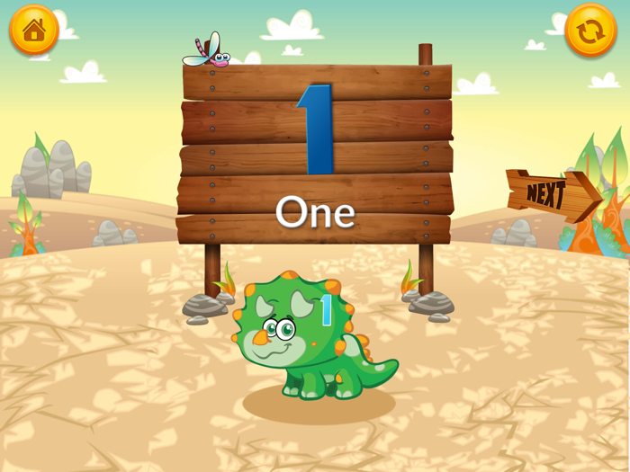 Dino Numbers Counting Games