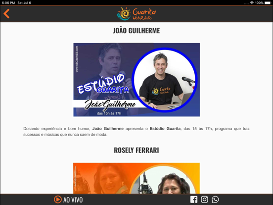 Screenshot #5 pour Guarita Web Rádio