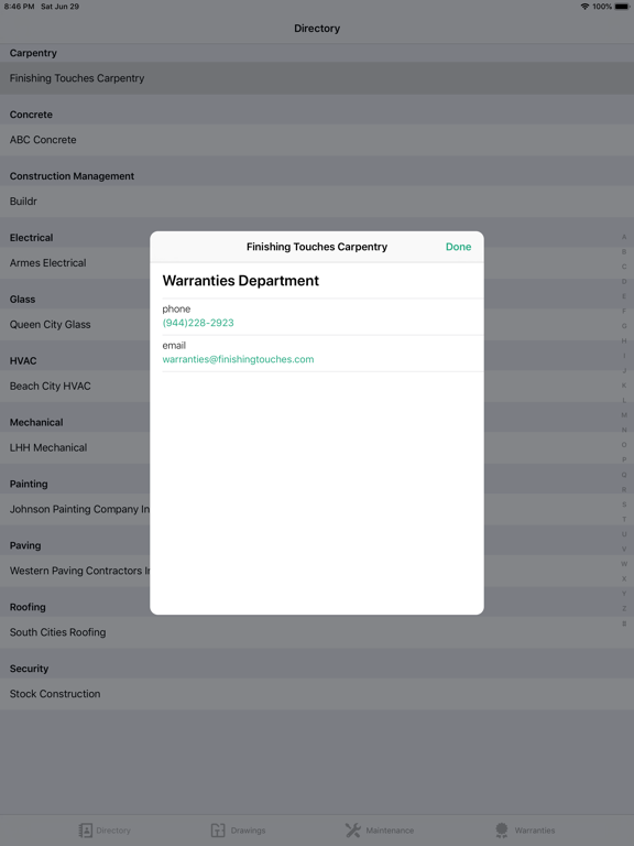Screenshot #6 pour Project Handover by Buildr