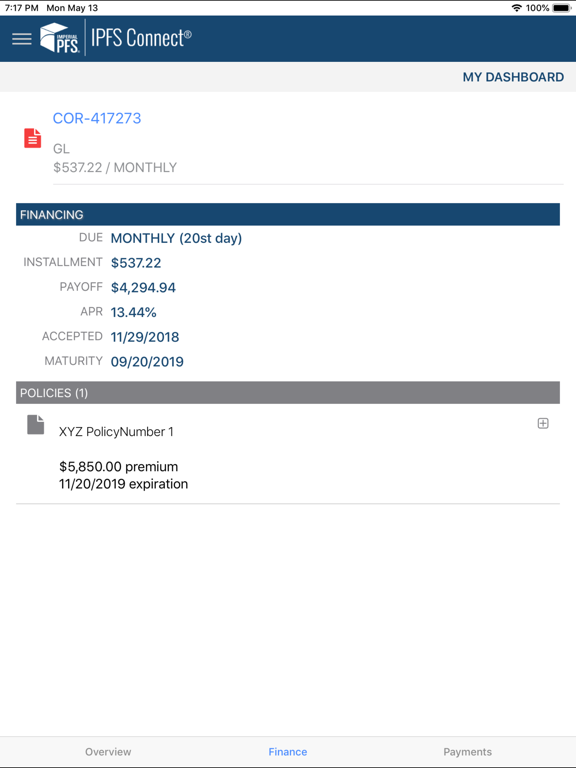 IPFS Connect iPad screenshot