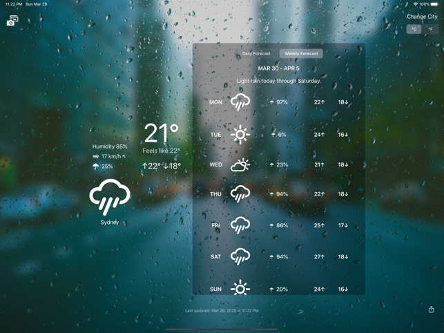 ‎InstantWeather App Screenshot