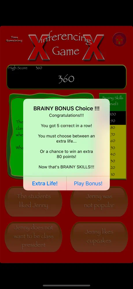 Brainy Skills Inferencing Game